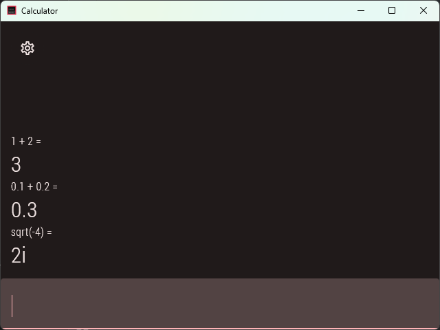 Calculator screenshot